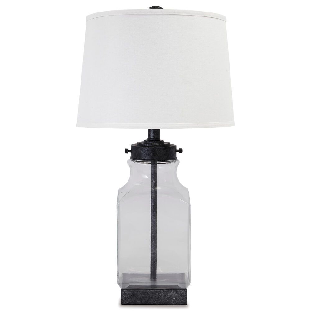 Ashley Sharolyn Table Lamp in Smoky and Antiqued Silver, , large