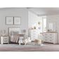 Ashley Linnocreek 4-Drawer Drawer Chest in White and Warm Brown, , large