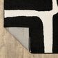 ROW by Oriental Weavers Quinn Abstract Black and Ivory 2" x 7" Runner, , large