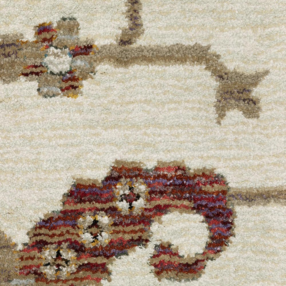 Oriental Weavers Andorra 7&#39;10&quot; x 10&#39;10&quot; Ivory and Multicolor Area Rug, , large