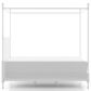 Furniture of America Elliot Twin Canopy Bed in White, , large