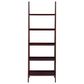 Linon Home Decor Acadia 5-Shelf Ladder Bookcase in Espresso, , large