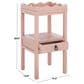 Safavieh Darlyn One Drawer Accent Table in Pink, , large