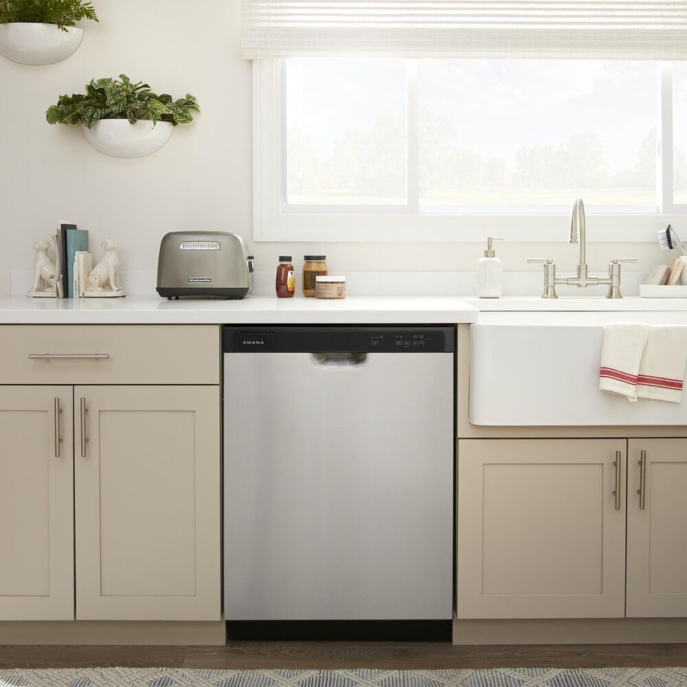 Amana 24&quot; Built-In Dishwasher with Midnight Interior in Stainless Steel, , large