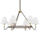 Mitzi Lighting Polly 6-Light Chandelier in Aged Brass and Bronze, , large