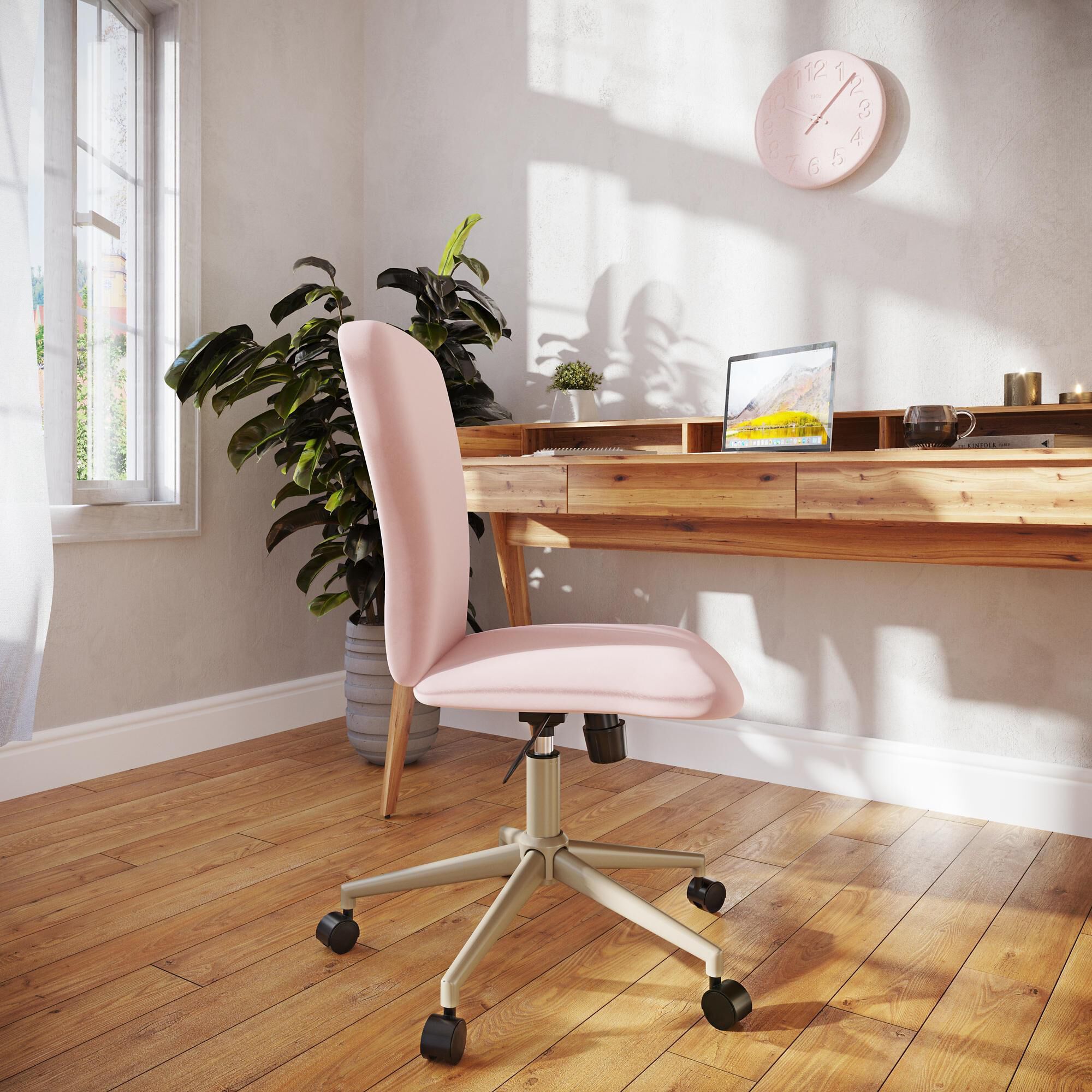 Desk discount chair blush