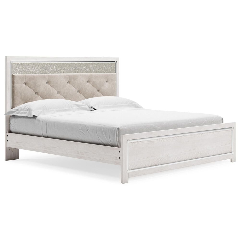 Ashley Altyra King Panel Bed  in White, , large
