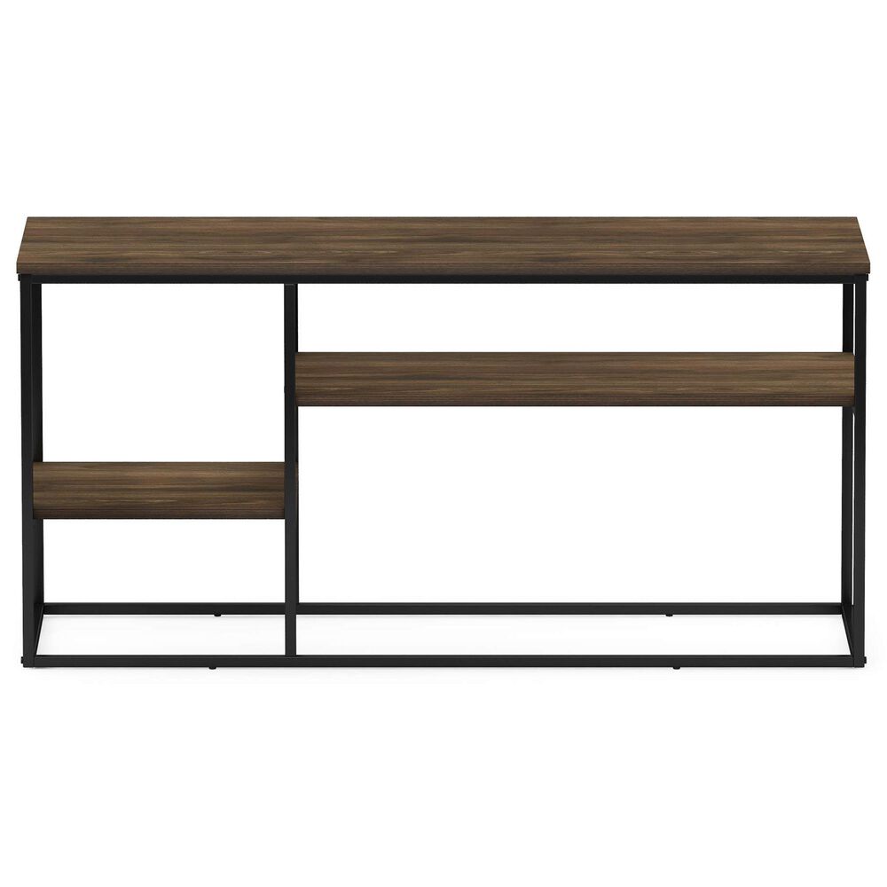 HOMLUX 45" TV Stand with 2 Open Storage Shelves in Columbia Walnut, , large