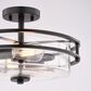 Vaxcel Grace 2-Light Semi Flush Mount in Matte Black, , large