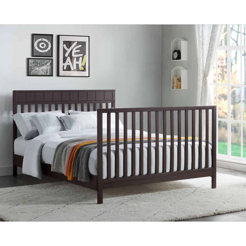 Oxford Baby Logan 4-In-1 Convertible Crib in Espresso, , large