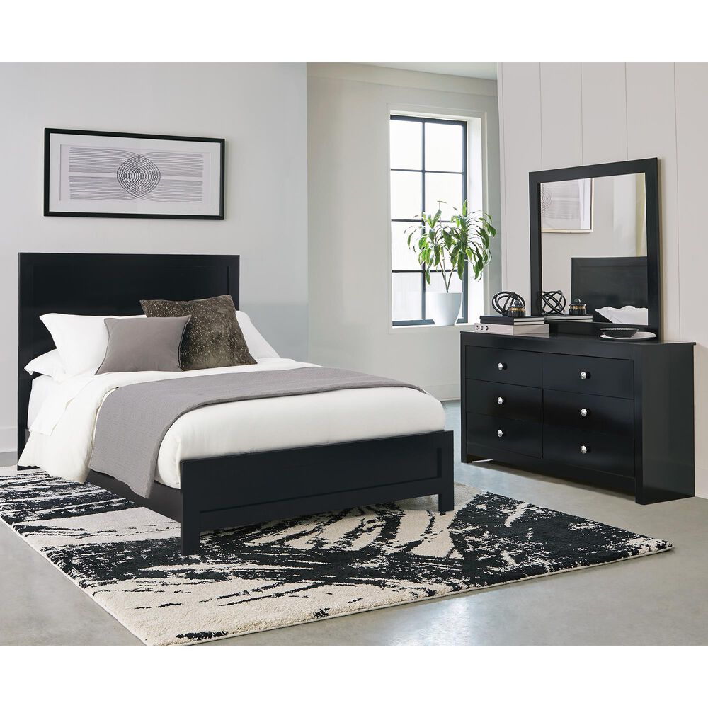Seven Stars Breanne 4 Piece King Bedroom Set in Black, , large
