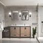 Lexora Home Ziva 60" Double Bathroom Vanity in Rustic Barnwood with 2 cm White Cultured Marble Top and Rectangular Sinks, , large