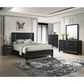 Crown Mark Charlie 2-Drawer Nightstand in Charcoal, , large