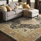 Oriental Weavers Andorra 7138B 10" x 13"2" Gold and Grey Area Rug, , large