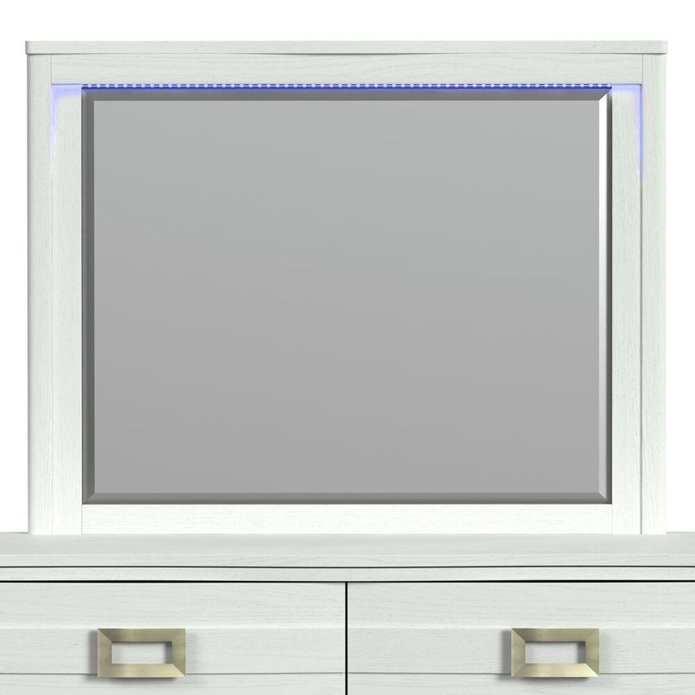Mayberry Hill Tobias Dresser Mirror in White, , large