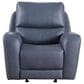 Italiano Furniture Cambria Power Glider Recliner with Power Headrest in Blue, , large