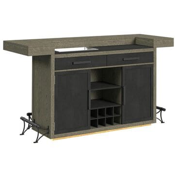 Mayberry Hill Jemma Bar Table with Light in Grey and Dark Espresso, , large