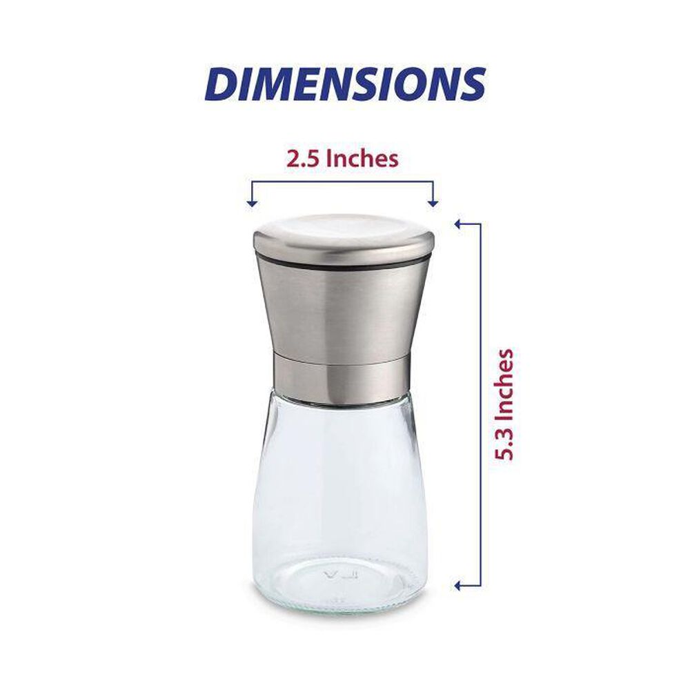 HIC Kitchen Adjustable Spice Grinder in Silver, , large