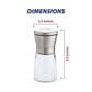 HIC Kitchen Adjustable Spice Grinder in Silver, , large