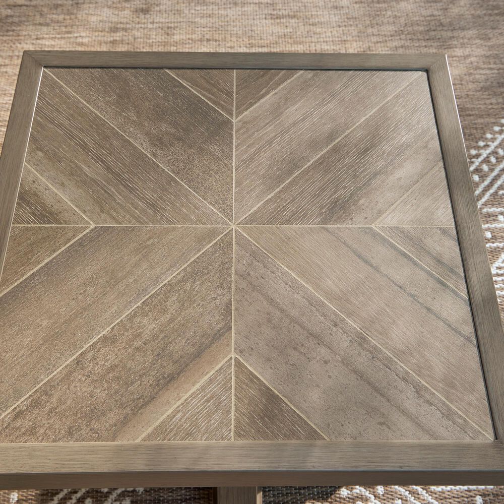 Ashley Laguna Heights Square End Table in Beige, , large