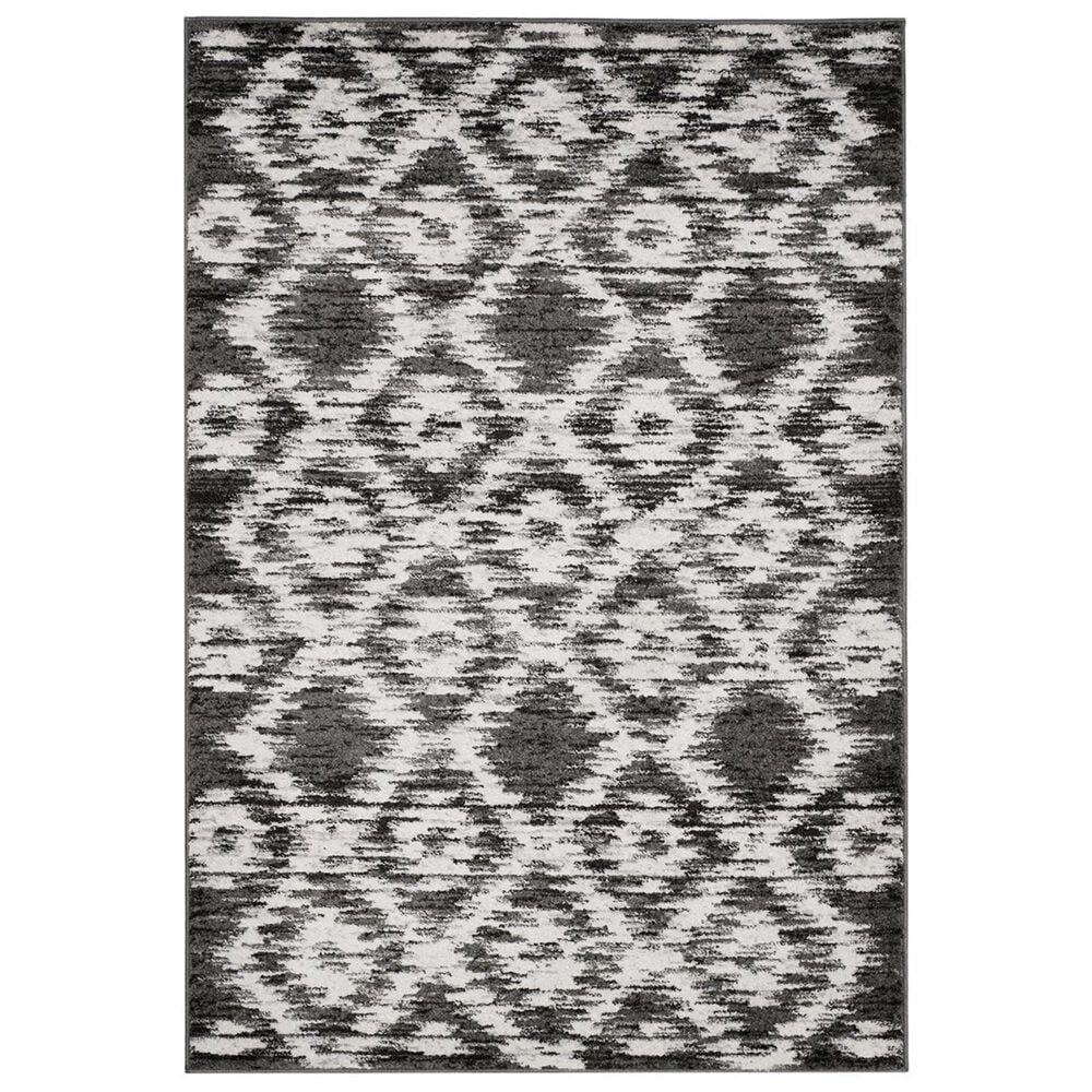 Safavieh Adirondack ADR118R-5 5&#39;1&quot; x 7&#39;6&quot; Charcoal/Ivory Area Rug, , large