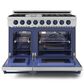THOR KITCHEN Gordon Ramsay 6.8 Cu. Ft. 48" Professional Natural Gas Range with Navy Blue Handle Kit in Stainless Steel, , large