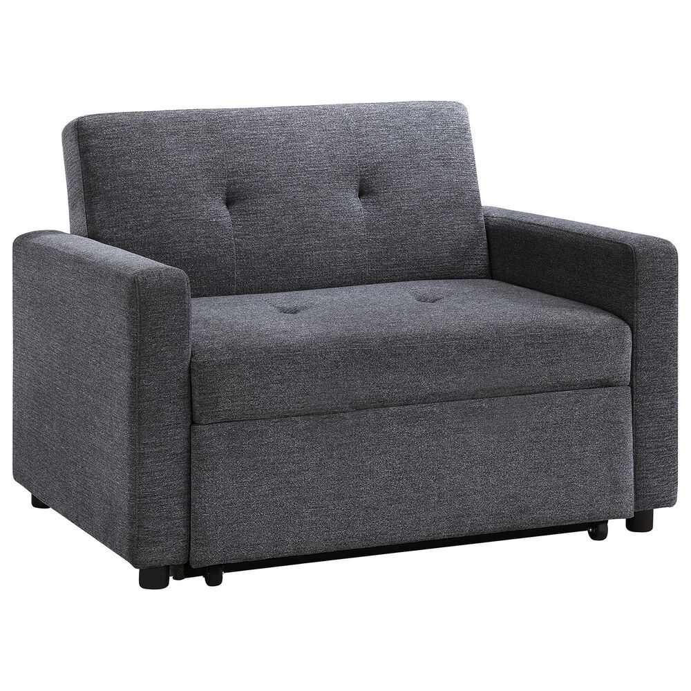 Steve Silver Convertible Sleeper Chair in Gray, , large