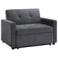 Steve Silver Convertible Sleeper Chair in Gray, , large