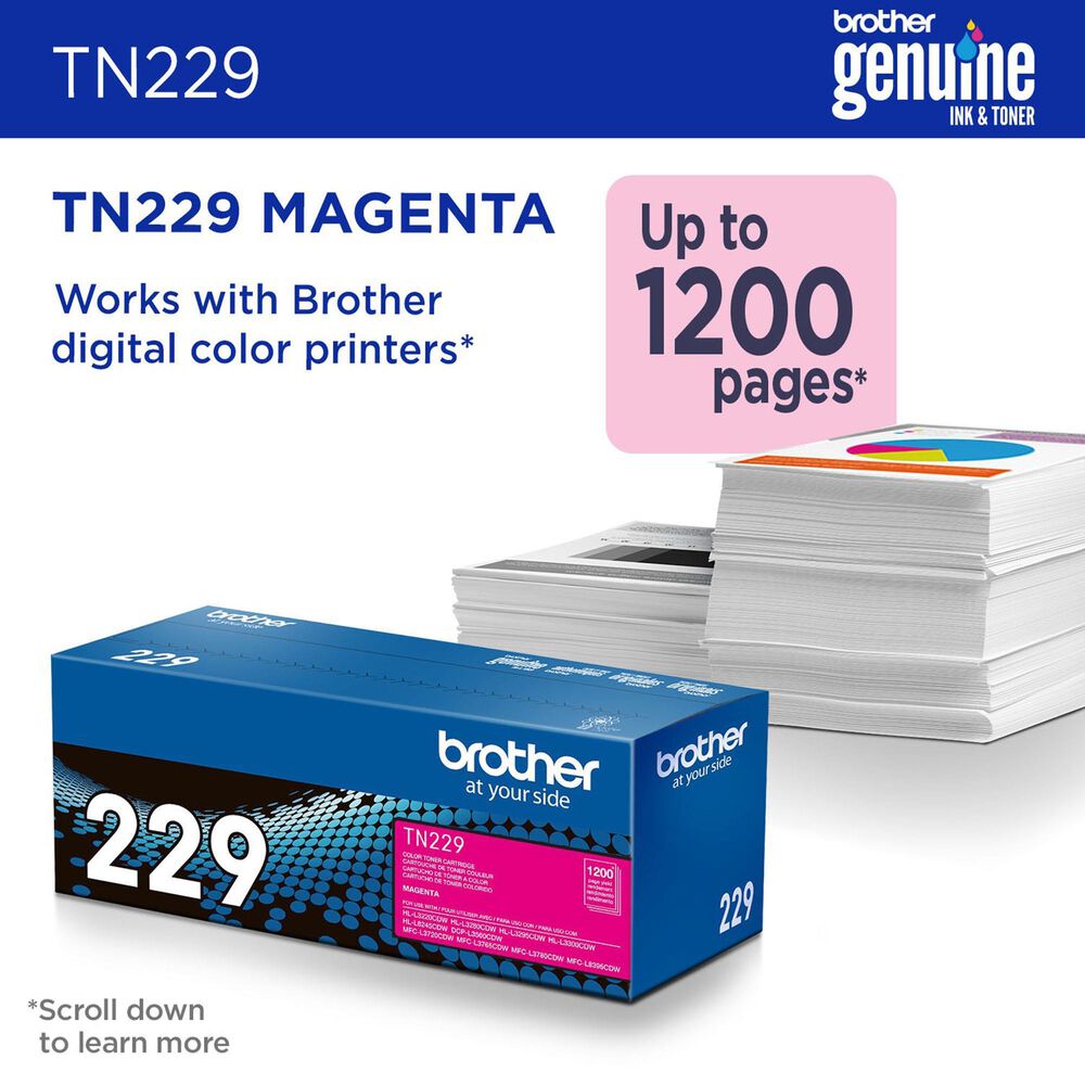 Brother Standard Yield Toner with Yields Approx 1200 Pages in Magenta, , large