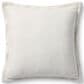 Loloi Morris 22" Square Throw Pillow in White and Ivory, , large