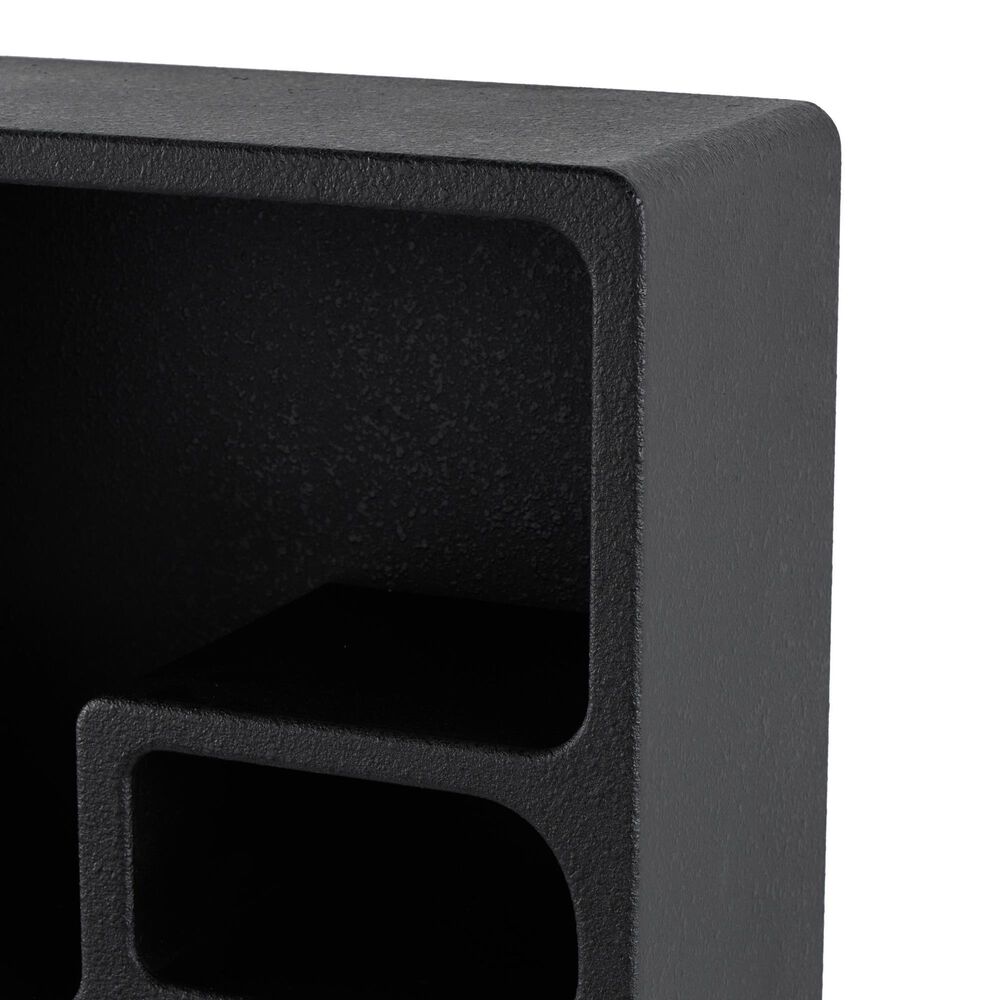 Maple and Jade 16" Wall Shelf with Arched Block Shapes in Black, , large