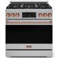 THOR KITCHEN Gordon Ramsay 6 Cu. Ft. 36" Professional Natural Gas Range with Rose Gold Handle Kit in Stainless Steel, , large