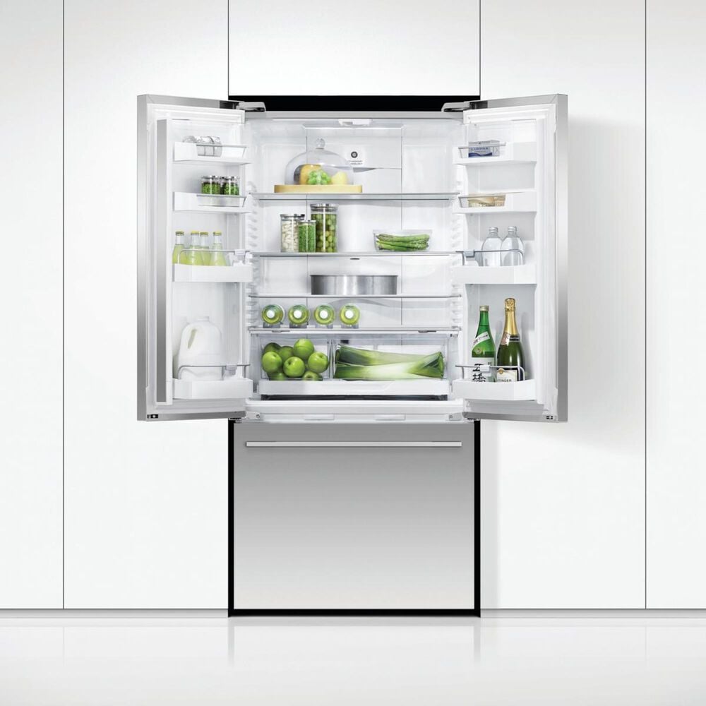 Fisher &amp; Paykel 17.0 Cu. Ft. 3-Door French Door Refrigerator in Stainless Steel, , large