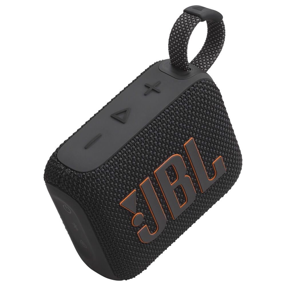 JBL Go 4 Portable Waterproof Bluetooth Speaker in Black, , large