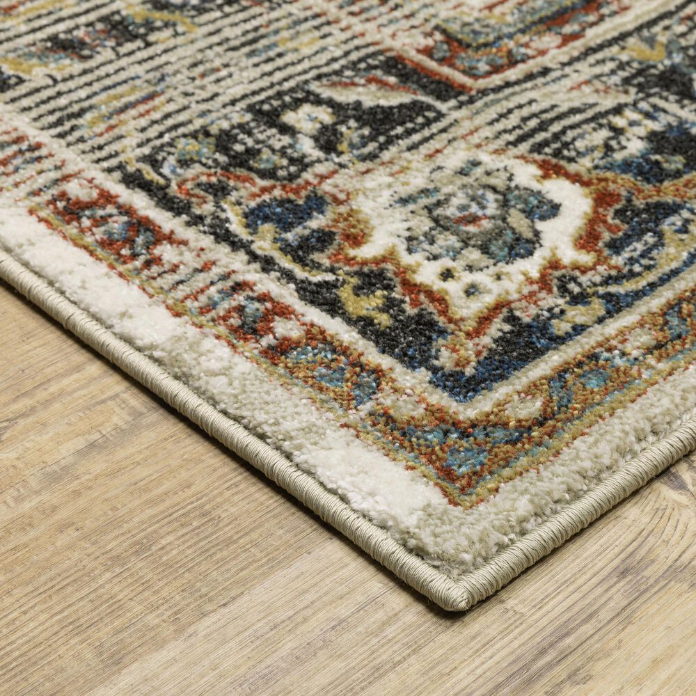 Oriental Weavers Venice Milan 5&#39;3&quot; x 7&#39;3&quot; Beige and Blue Area Rug, , large