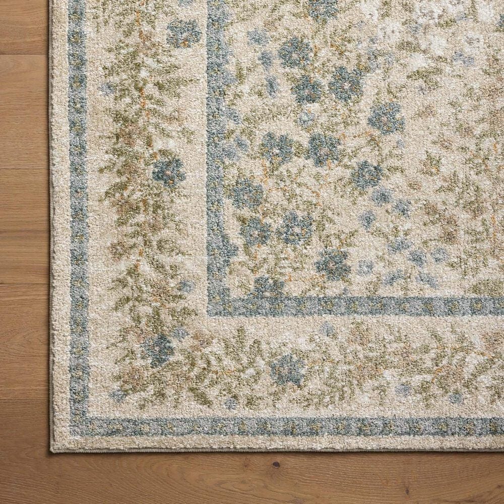 Rifle Paper Co Laurel Wildwood Garden 2&#39;8&quot; x 4&#39; Cream Area Rug, , large