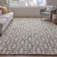 Feizy Lorrain 5" x 8" Gray and Ivory Area Rug, , large