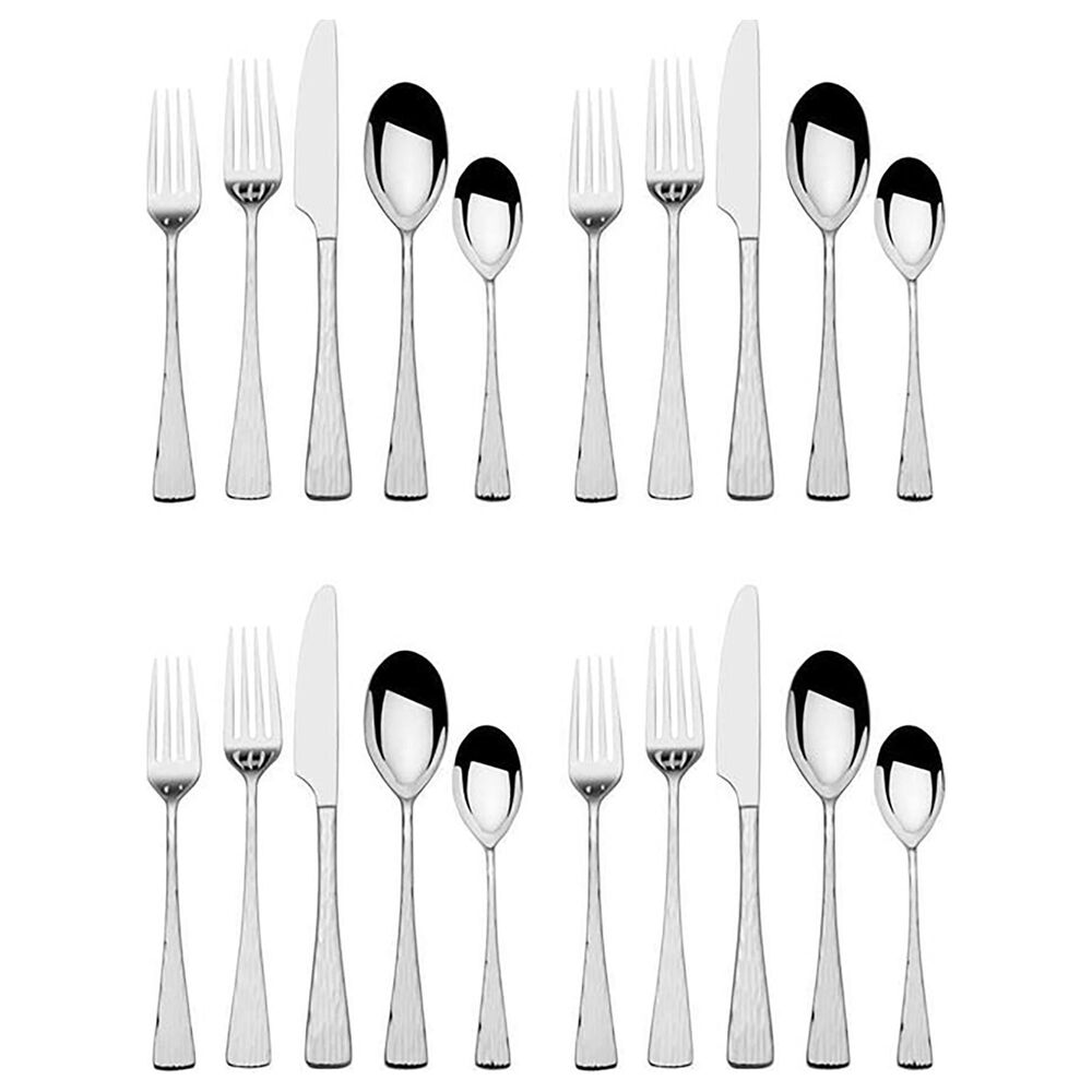Lifetime Brands Novaro 20-Piece Flatware Set in Stainless Steel, Service for 4, , large