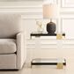 Uttermost Bendena Side Table in Satin Black and Brass, , large