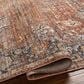 Surya Carlisle 7"10" x 10" Brick Red, Dark Brown, Olive, Off-White and Medium Gray Area Rug, , large