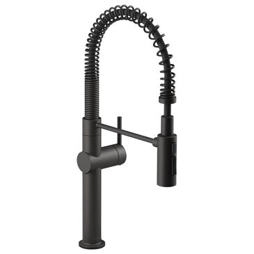 Kohler Crue Semi Professional Pull Down Kitchen Sink Faucet in Matte Black, , large