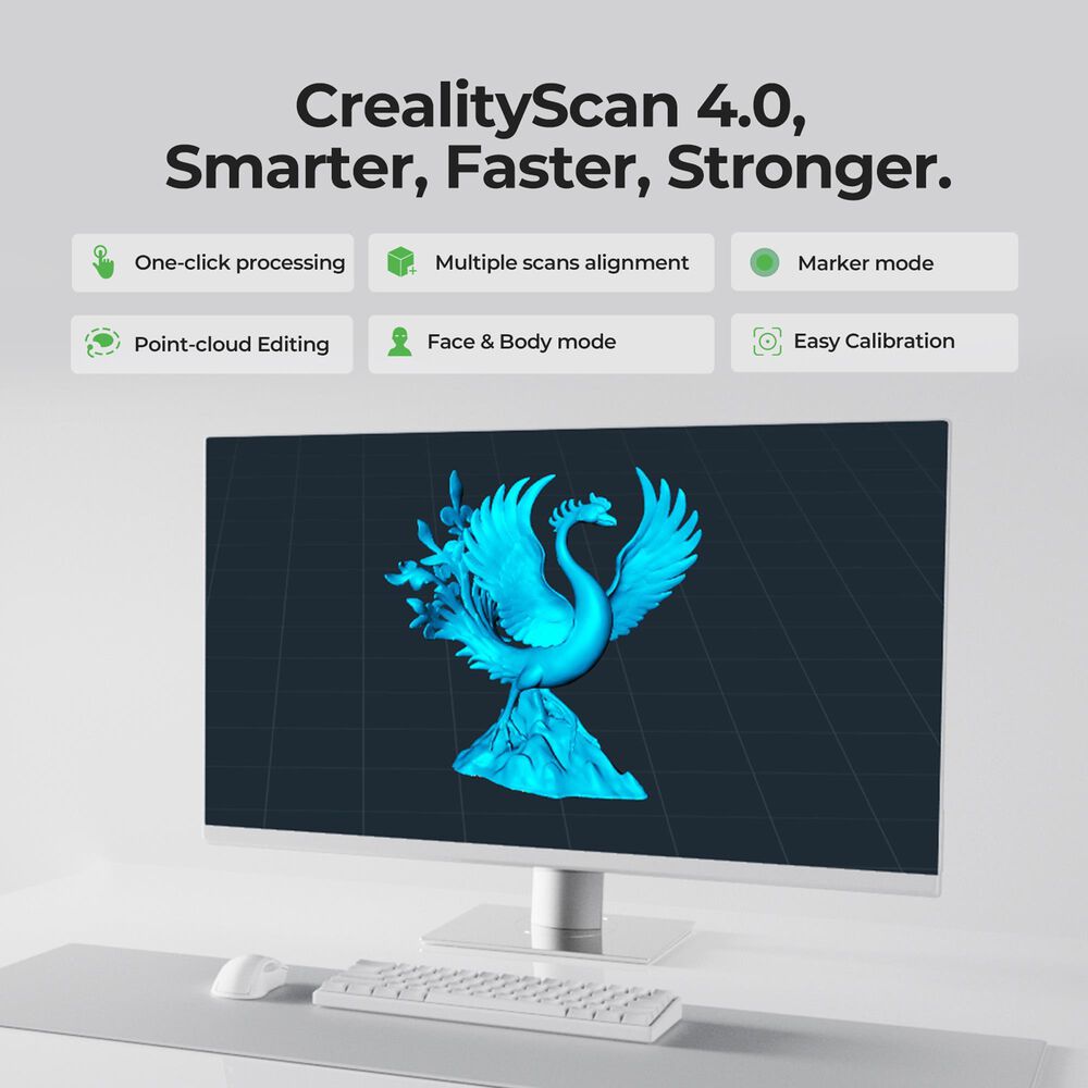 Creality 3D Technology Otter Lite Wireless 3D Scanner in Black, , large