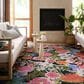 Loloi II Botanical 6"7" x 9"4" Black and Multicolor Area Rug, , large