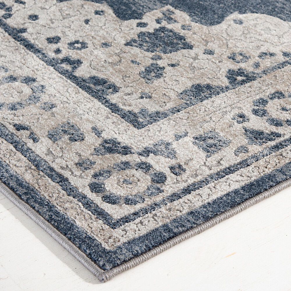 Central Oriental Clearwater Glint 8&#39; x 10&#39; Blue and Beige Area Rug, , large