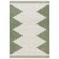 Surya Eagean EAG-2435 Grass Green, Ivory, Dark Green and Seafoam 4"3" x 5"11" Indoor/Outdoor Area Rug, , large