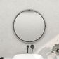 Maple and Jade 30" Round Wall Mirror in Glossy Silver, , large