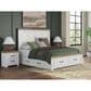 Ashley Rustic King Storage Panel Bed with White and Brown, , large