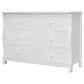 Sorelle Princeton 6-Drawer Double Dresser in White, , large
