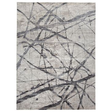 Feizy Rugs Kano 5"3" x 7"6" Charcoal and Gray Area Rug, , large