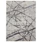 Feizy Kano 5"3" x 7"6" Charcoal and Gray Area Rug, , large